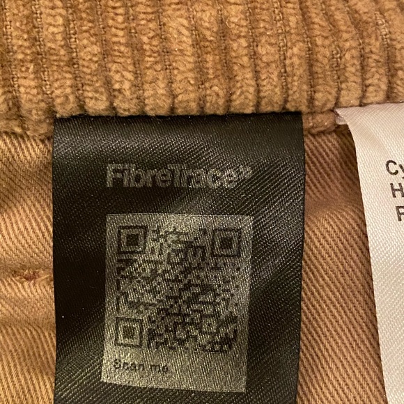 Reformation Cynthia Button Fly High Rise Tan Corduroy Pants / Womens Size 27 - Picture 12 of 14